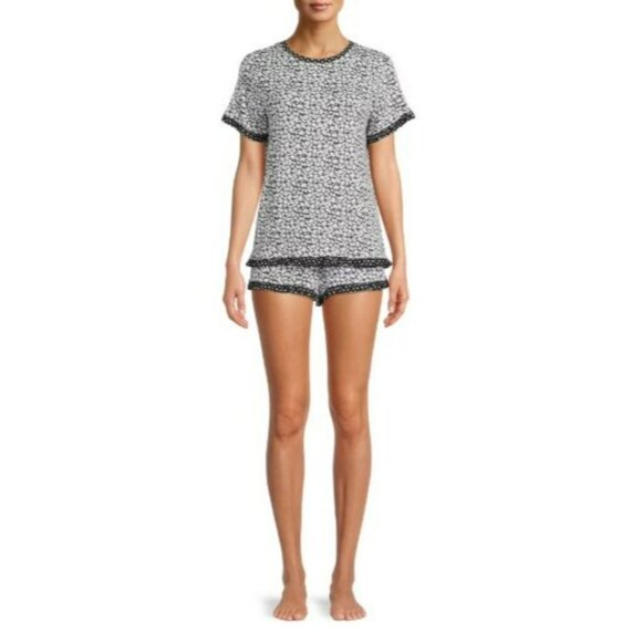 NWT Secret Treasures Women’s XL 2-Piece Knit Shorty Pajama Set Cozy Sleepwear - Picture 2 of 3